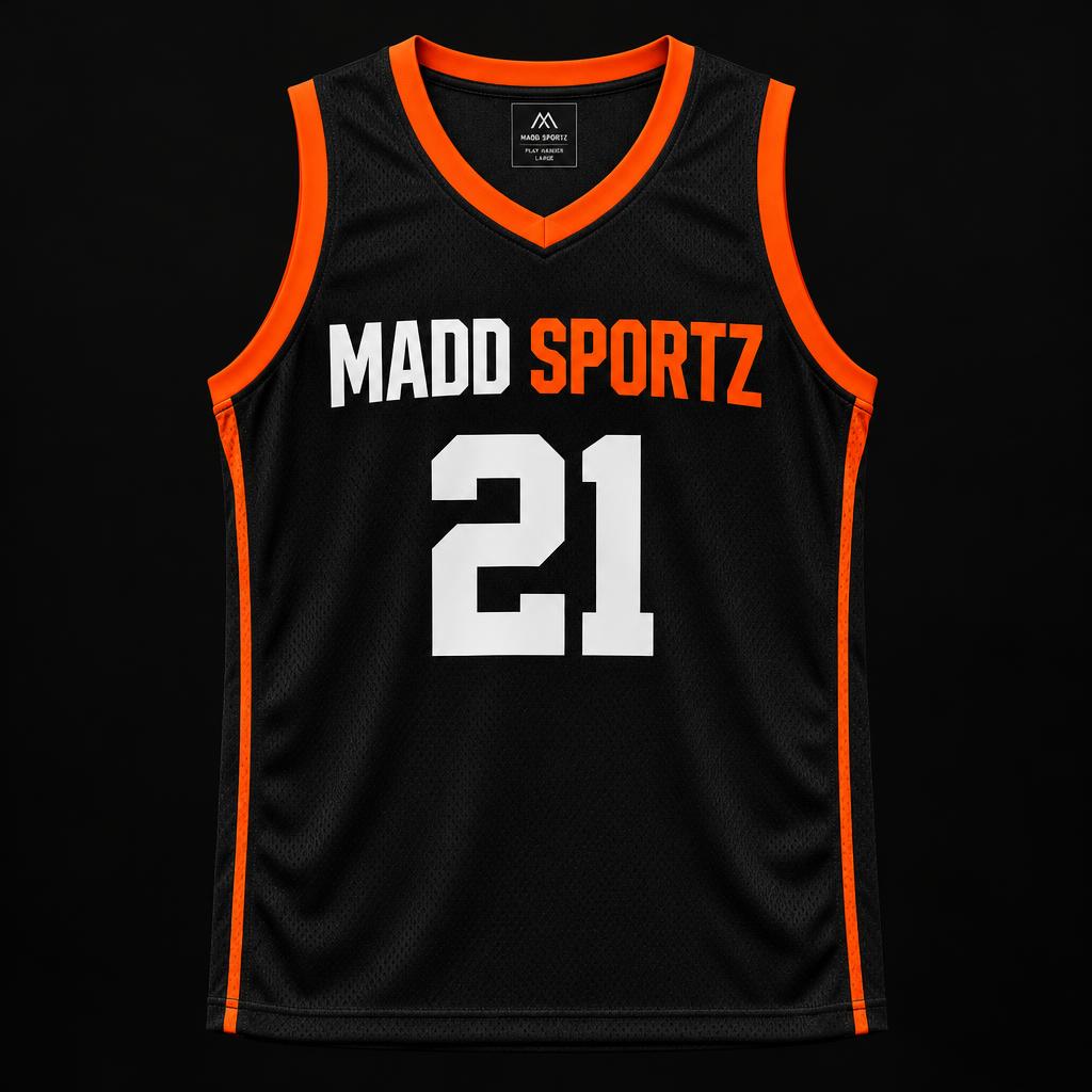 Madd Sportz #21 Jersey in Black