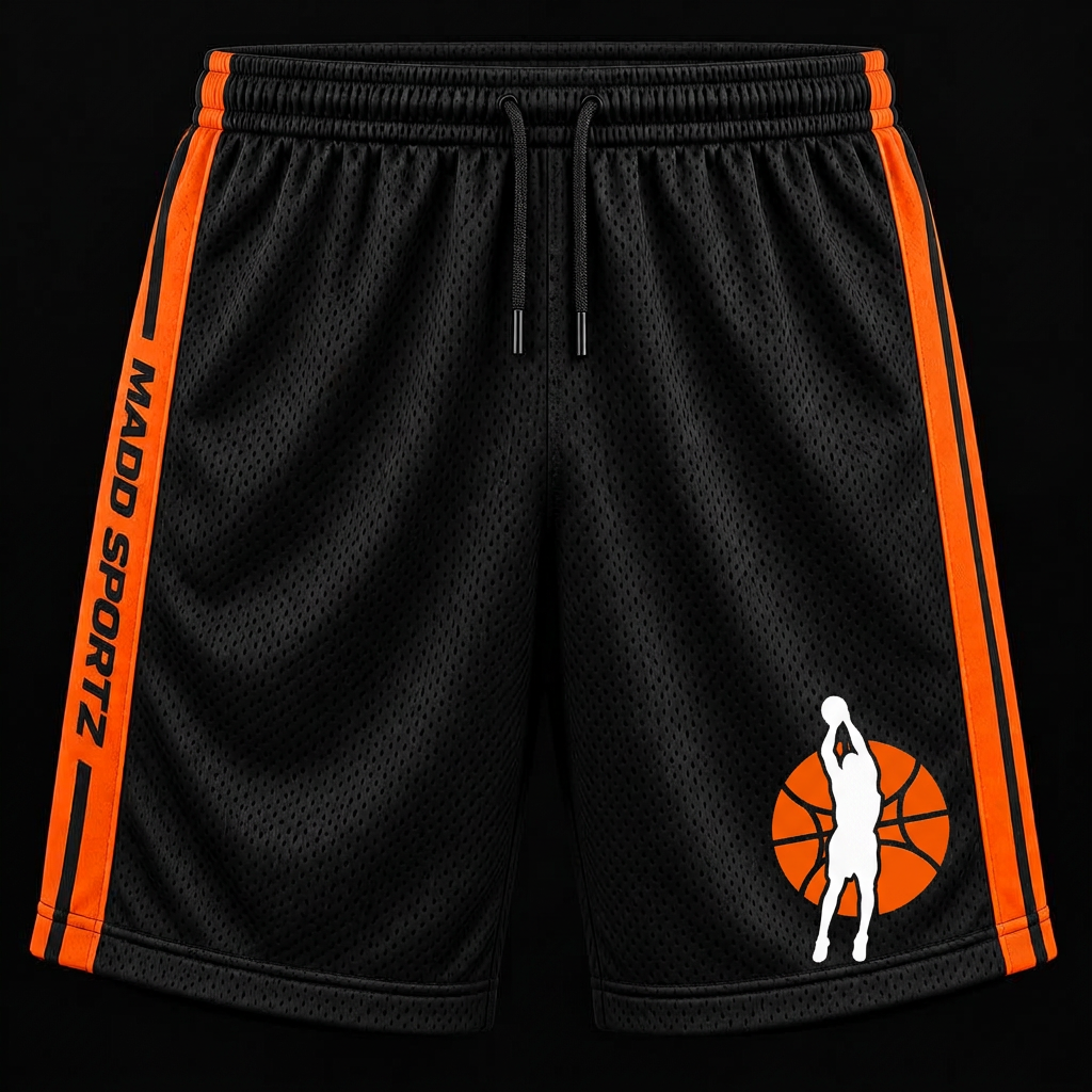 Court Mesh Shorts in Black
